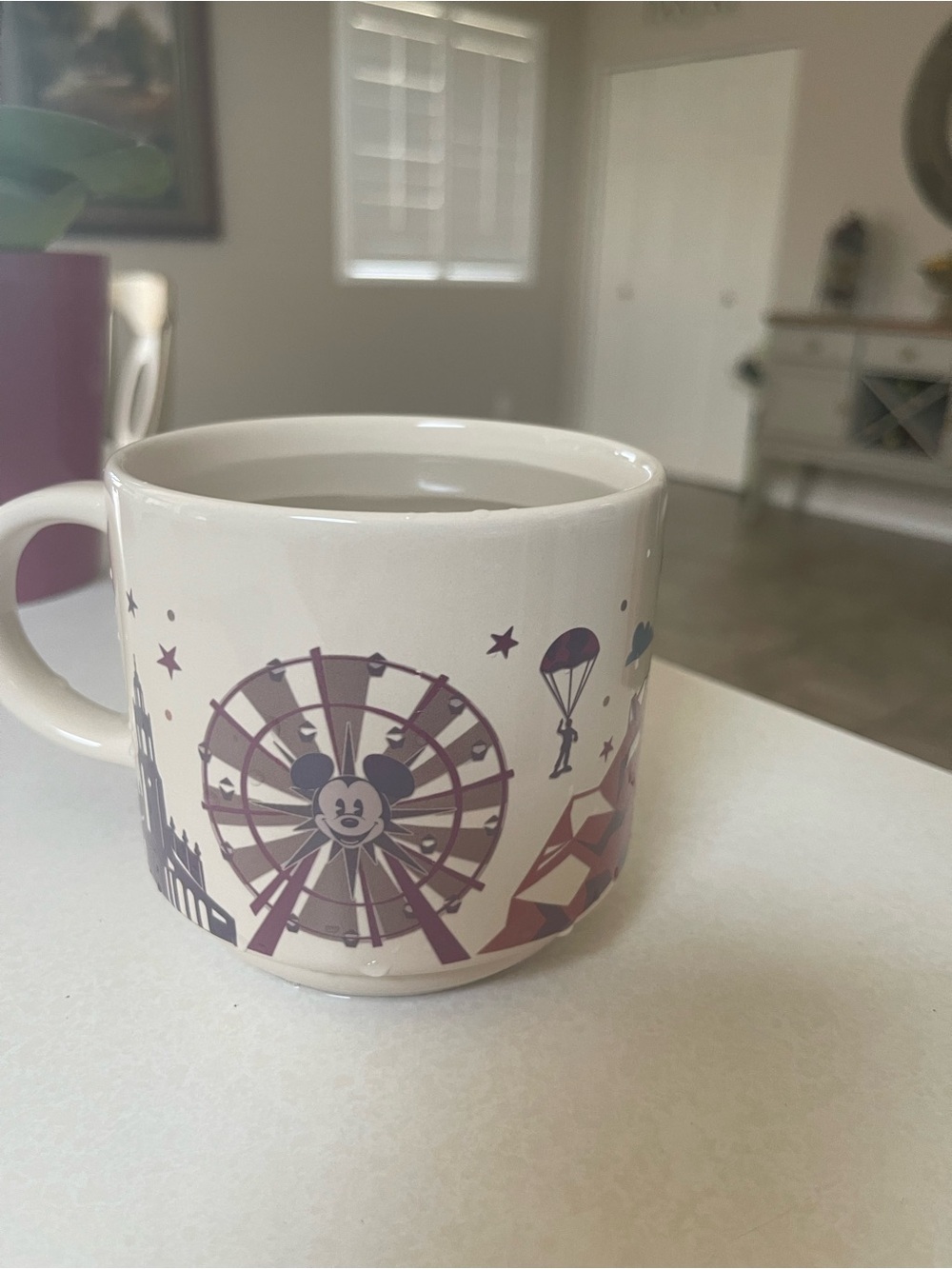 Disney Cream Mug with Navy Castle Silhouette - Picture 5 of 8